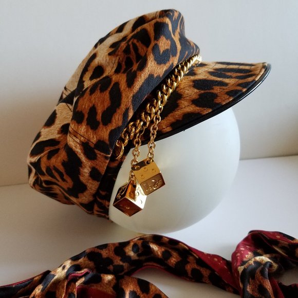Dior Women\'s Leopard Hat and Silk Scarf main image 14